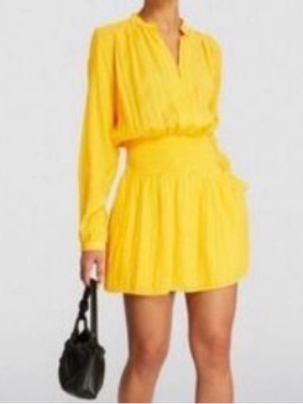 rag & bone Yellow Long-Sleeve Mini Dress